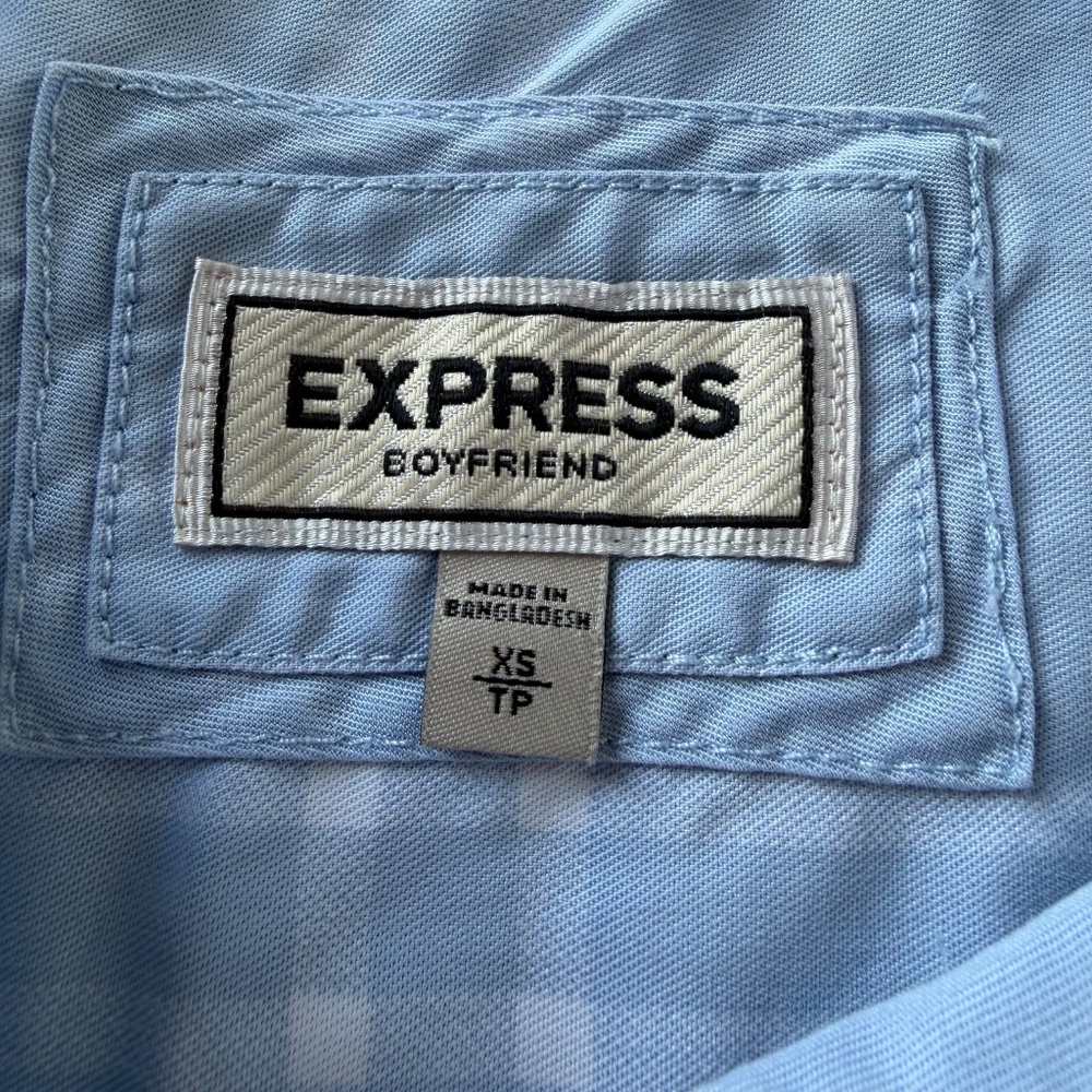 Express Blue Button Down - image 4